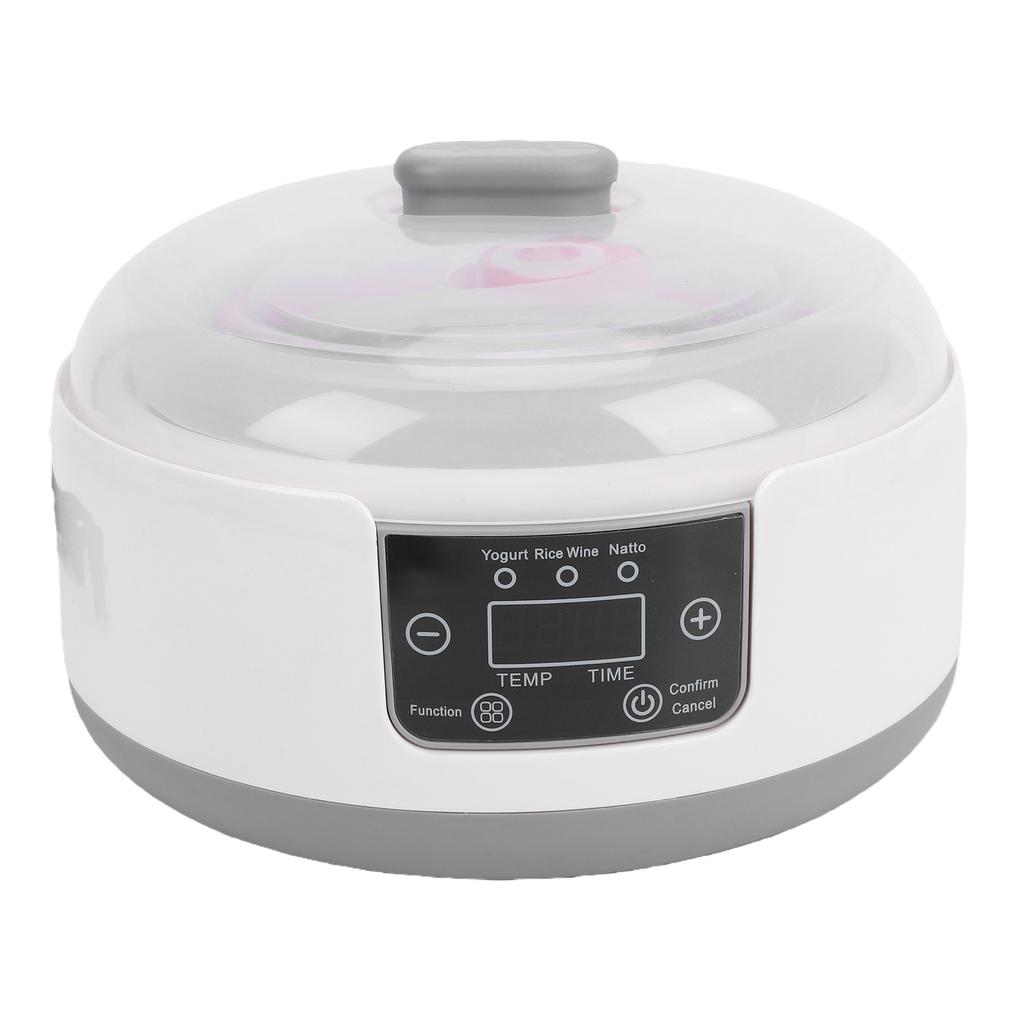 Automatic Yogurt Maker 1.2L LED Display Stainless Steel Constant Temperature Yogurt Machine with Adjustable Temperature