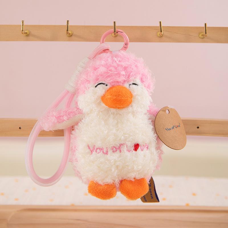 Cute Long-eared Rabbit Plush Pendant Cartoon Alpaca Doll Girl Bag Hanging Ornament Boutique Keychain