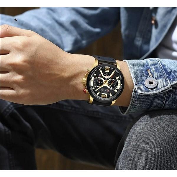 DWINNICK Men's Luxury Watch Casual Fashion Leather Wristwatch NE-2312270