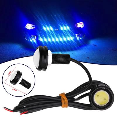 Para Samochodowa Diodowa Lampa Eagle Eye Mini Kierunkowskaz Jasne Światła Do Jazdy Dziennej 23MM Motocykl Auto Lampa Hamulcowa Przeciwmgielna Żarówka