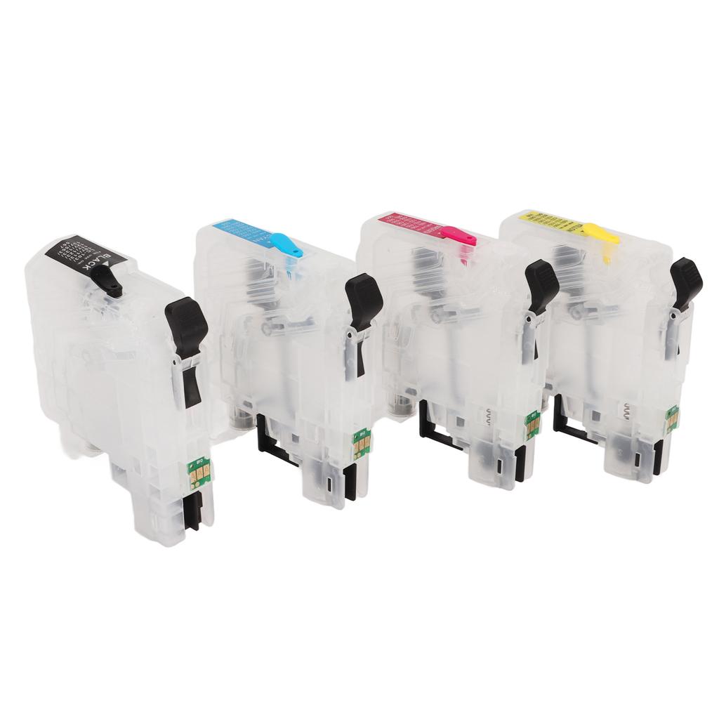 Ink Cartridges Compatible Refill Replacement With Permanent Chip 4 Colors for Inkjet Printer LC211