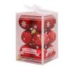 12pcs/box Christmas Tree Decoration Hanging Ball Gold Silver Red Green Decorate Festival Ornaments For Christmas Home Decoration