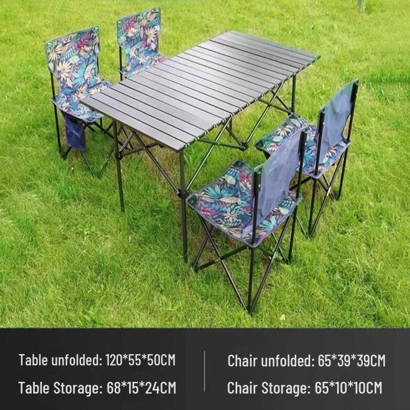 ZISIZ Outdoor Folding Table and Chair Set