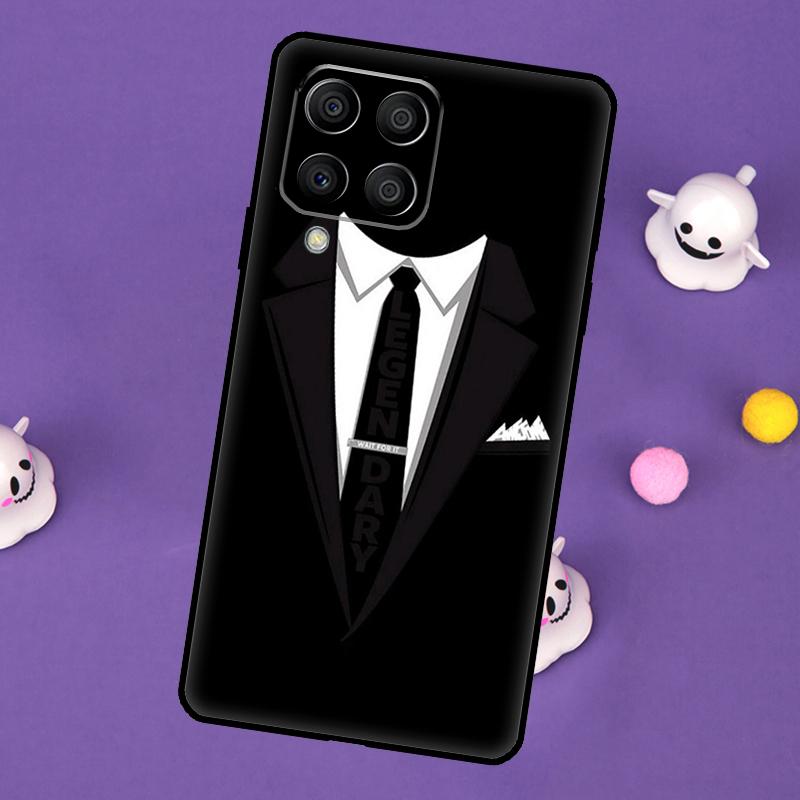 Suit and Tie Cover For Samsung Galaxy M54 M14 M34 M33 M13 M23 M53 M15 M55 M31 M51 M20 M30s M32 M52 Case