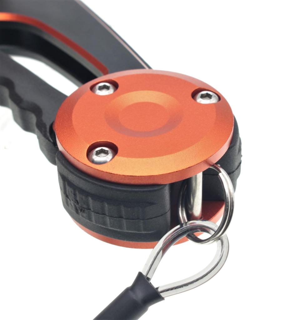 1091 Fish Aluminum Fish Catcher (Iregui) Grip, Ultra-Lightweight (Bright Orange)