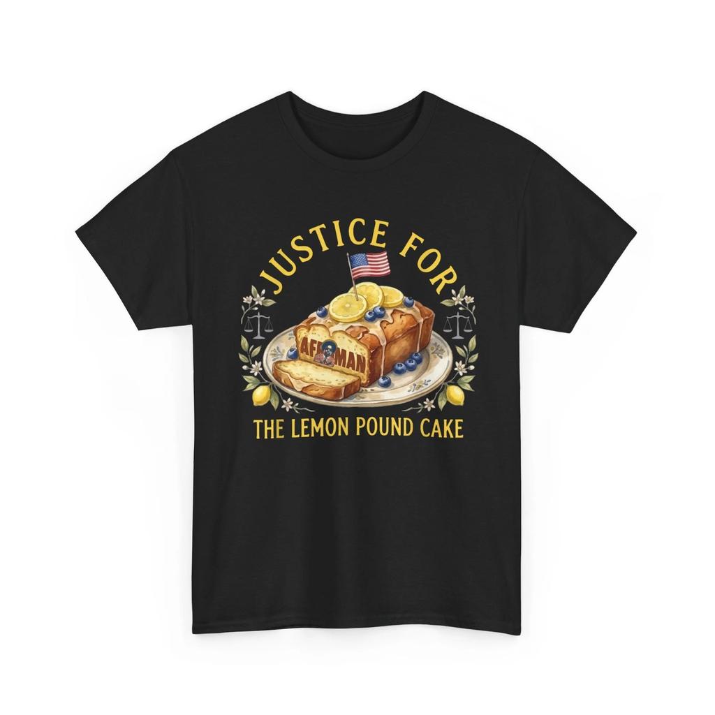 Lustiges Gerechtigkeit für Zitronen-Pfundkuchen Afroman US-Flagge Trendiges T-Shirt
