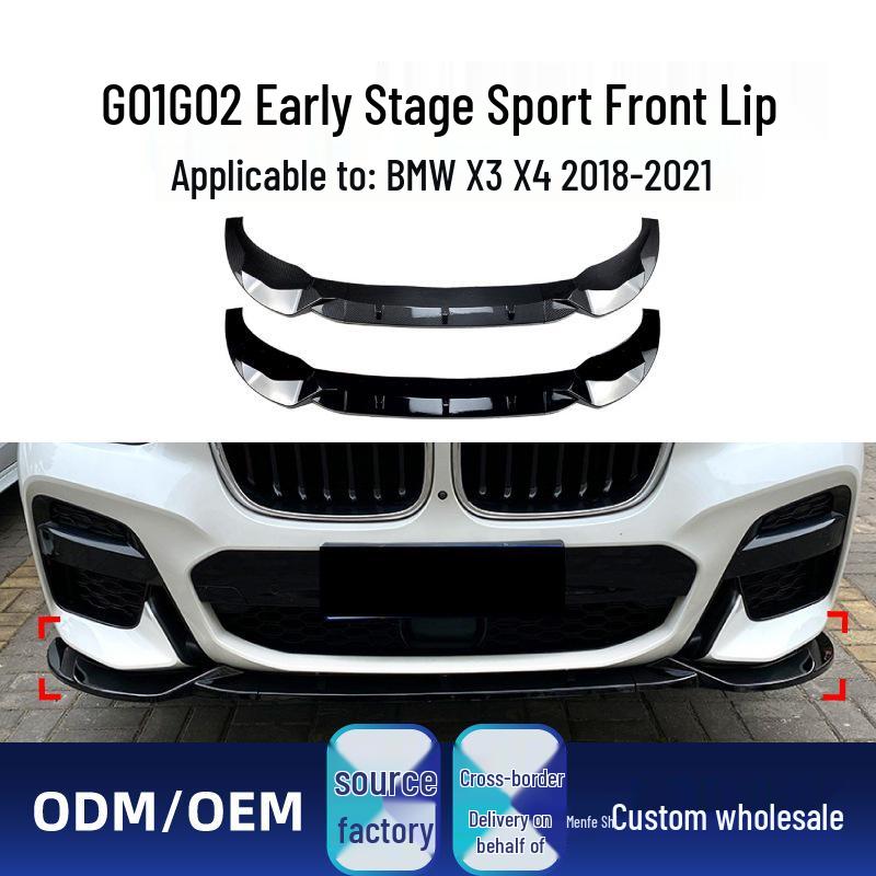 Compatible with BMW Sport: Front Lip, Canards, and Rear Bumper Corners for Modification