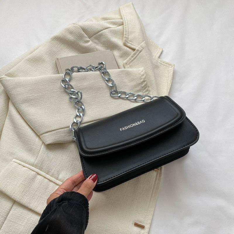 Unique Women s Retro Small Square Handbag Versatile Minimalist Pu Shoulder Bag Design чёрный