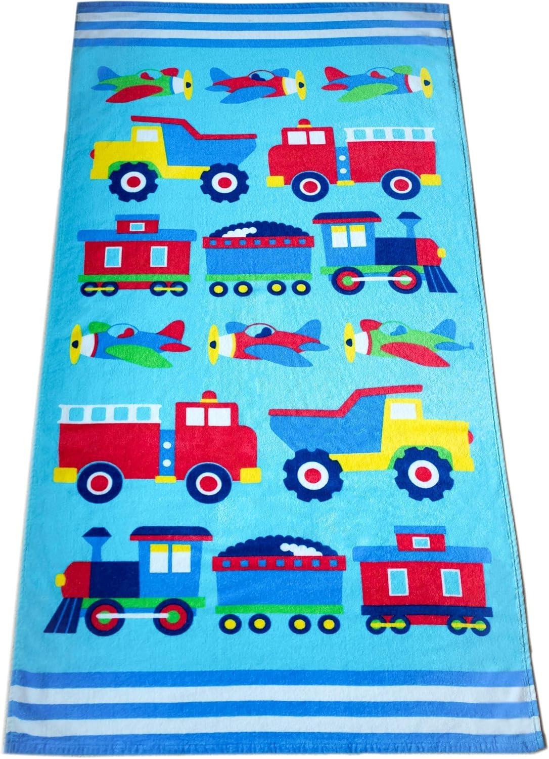 

Cute Toy cars Beach Towel for family staff friends Gift Towel Quick-Dry Towel For Bath Yoga Tourism Beach GYM Camping Swimming W40*H60(CM)
