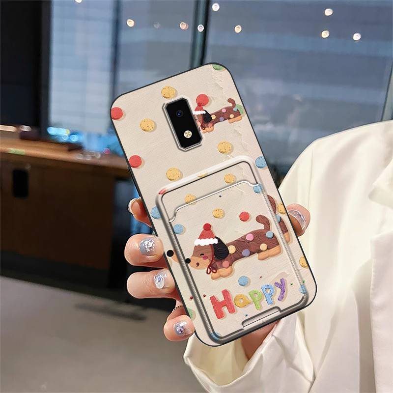 Silicone Soft Case Phone Case For BLU View4 Back Cover Protective Durable Card Bag Shockproof Card Sleeve Card Slot TPU