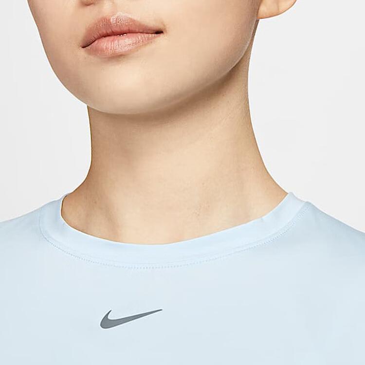 Nike Dri-Fit One Fashionable Comfortable Versatile Round Neck Short Sleeve Regular T-Shirt Women Tops Purple Blue Black HJ1055-423