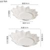 Pure White Rock Texture Coral Plate Irregular Ceramic Dessert Plate Salad Plate Sushi Plates Molecular Cooking Tableware