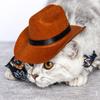 Non-woven Pet  Western  Cowboy  Hat Funny Cosplay Props Universal Dog Cap For Halloween Christmas