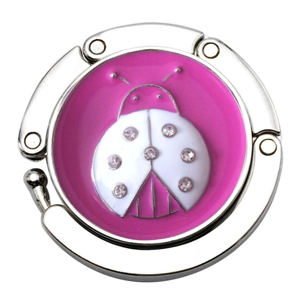 Metal Round Hook Vintage Flowers Foldable Table Hook Purse Bag Hanger Handbag Hanger Desk Hooks Travel Portable Hook