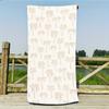 Palm Tree Beach Towel, Tropical Print, Quick Dry Microfiber, Oversized for Beach, Pool, Travel, Summer Vacation, Boho Decor