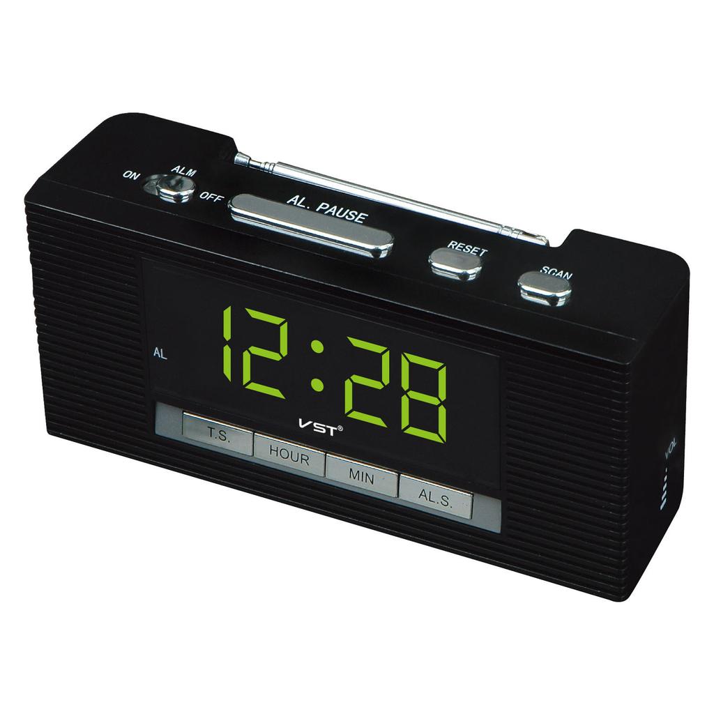 LED Clock with FM Radio Clock Radio LED Alarm Clock Radio