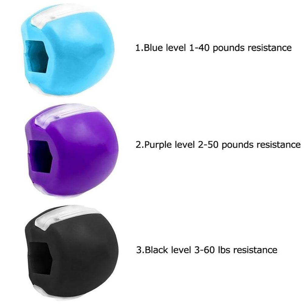 Jawzrsize Jaw Exerciser Powerful Jaw Trainer Face Slimer For Men & Women Beginner Intermediate Advanced Users 3PCS