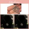 Geometric Alloy Necklace With Spiral Pendant For Fashion Casual Students