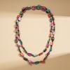 Light Luxury Bohemian Vintage Necklace Vintage Shell Beaded Long Necklace Stackable Double Layers Necklace Women