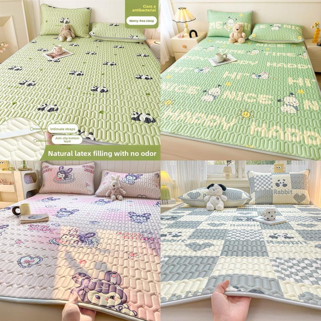 Sommer Bettmatten Set Bedruckter Atmungsaktiver Stoff Weiche Kissenbezüge Erwachsene Kinder