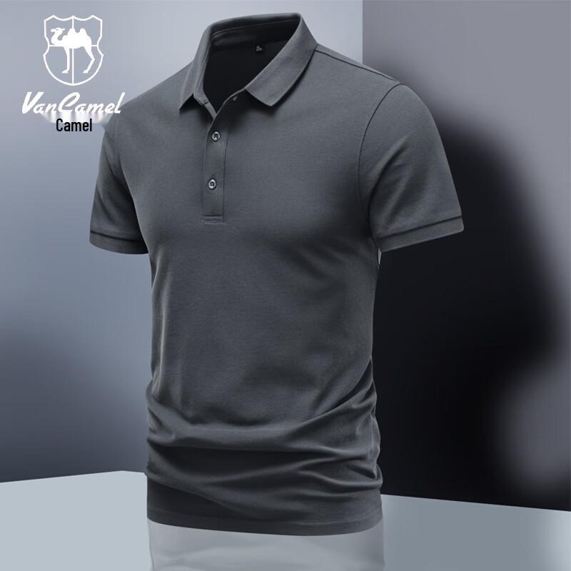 VANCAMEL Men s Summer Lapel Polo T-Shirt L