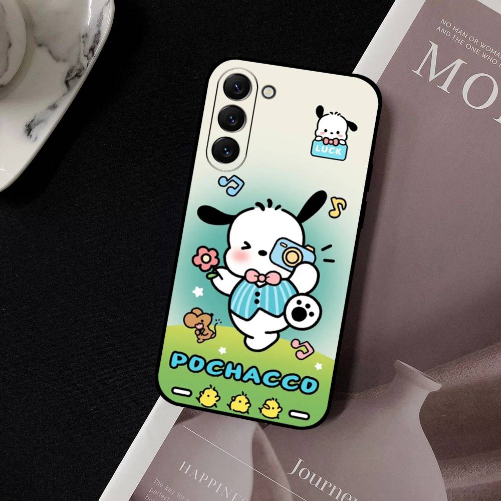 

Cute Cartoon P-Pochacco Dog Phone Case For Samsung Galaxy S21 S22 S23 S24ULTRA S25ULTRA FE Ultra Plus5G A52S S26 Soft Cover S22ULTRA5G