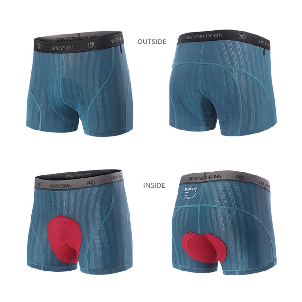 Herrvadderade cykelshorts Andningsbara Snabbtorkande Elastiska Bekväma För Långdistansväg Och