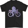 A Cycling Octopus Funny Cyclist Bicycle Mens T-Shirt Cotton Unisex T-Shirt