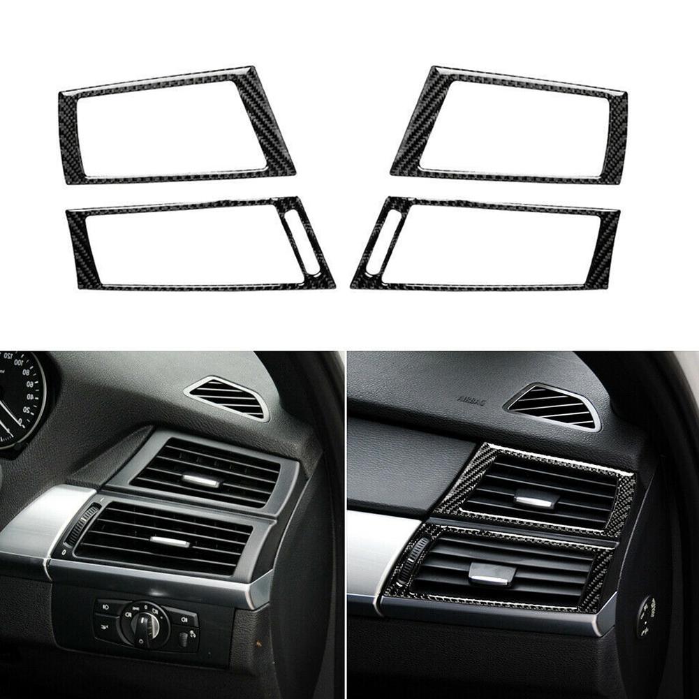 E70 X6 E71 Carbon Fiber Side Air Outlet Vent Cover Trim For For For For Models Between 2008 and 2013 Auto Interior Part