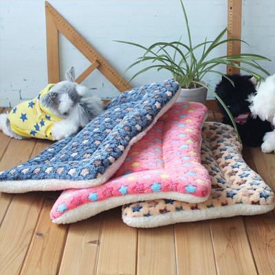 Dog Bed Thickened Dog Mat Pet Cat Soft Fleece Pad Blanket Bed Mat Cushion Home Washable Rug Keep Warm Pet Supplies Cama Perro