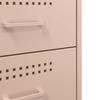 Nightstands 2 Pcs Pink 36 X 39 X 68 Cm Steel