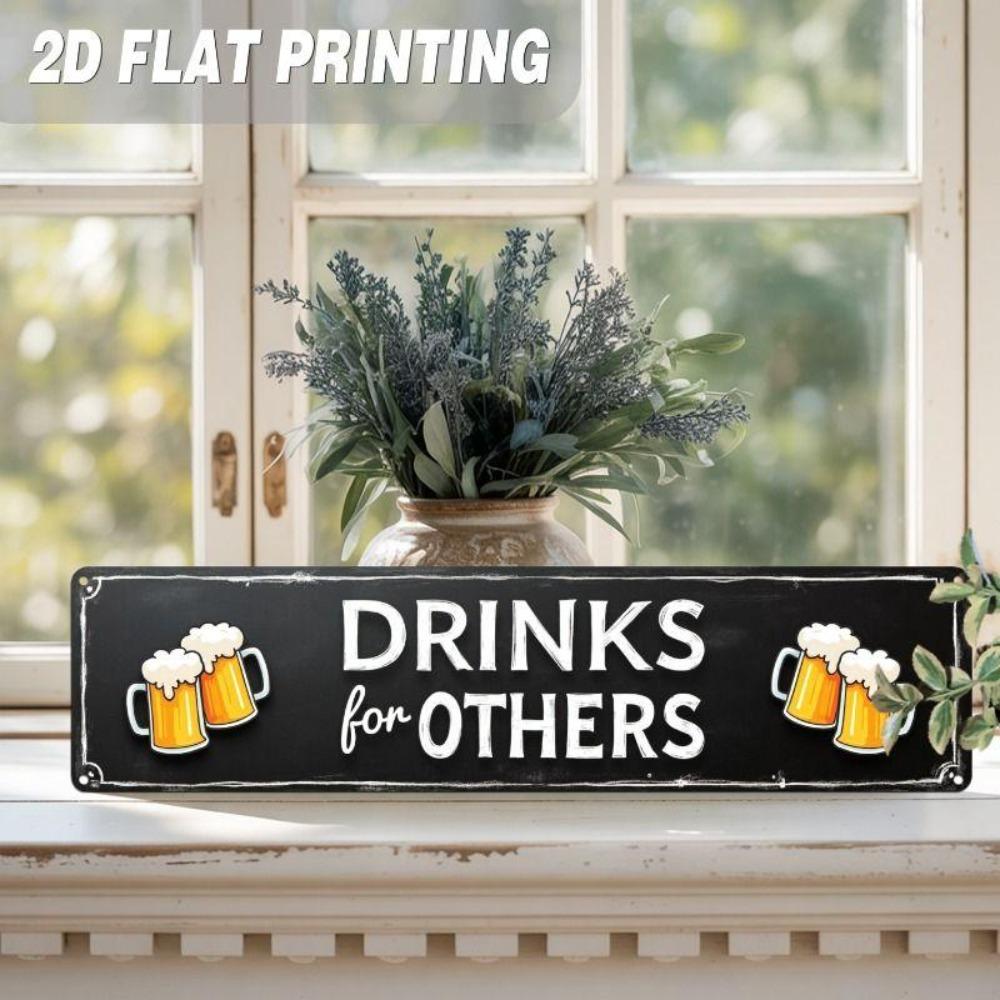Retro Metal Wall Art for Home Office Beer Bar Decor