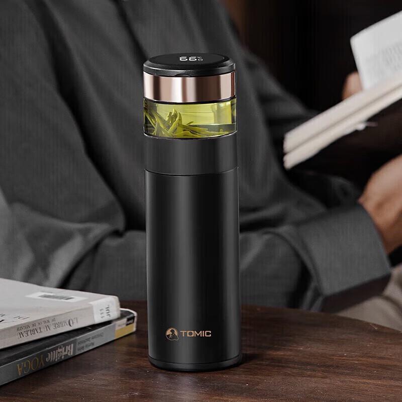 TOMIC Smart Ceramic Insulated Tea Tumbler
