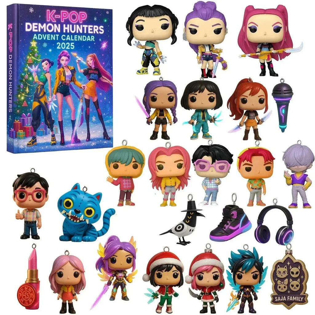 Advent Calendar: Kpop Demon Hunter Rumi Mira Zoey, Tiger Christmas Countdown, Advent Calendar Gift: 24 Days Kpop Demon Hunter