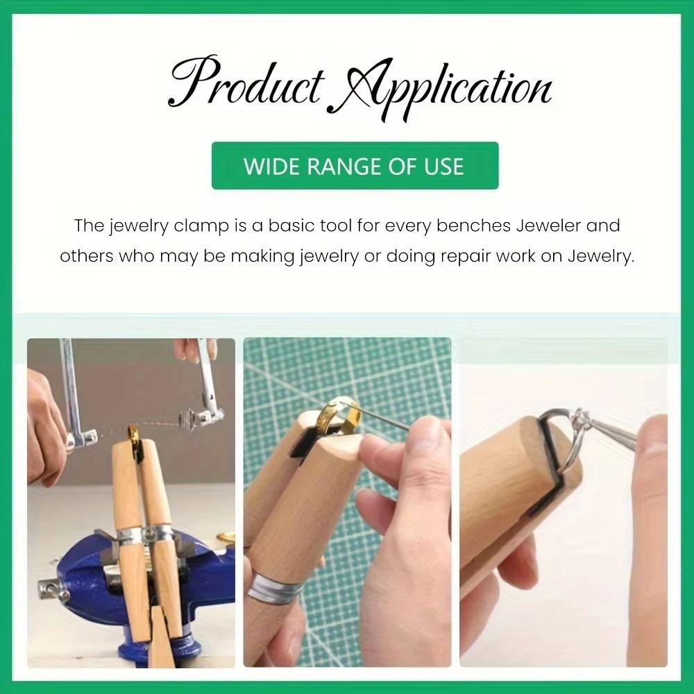 Safe Secure Holding Jewelry Making Tool Leather Jaws Jewelers Holder Jewelry Setting