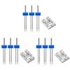 4pcs Machine Twin Needles and Wrinkled Presser Foot Set 234mm for Sewing Projects with Pleated and Parallel Stitch Effects
