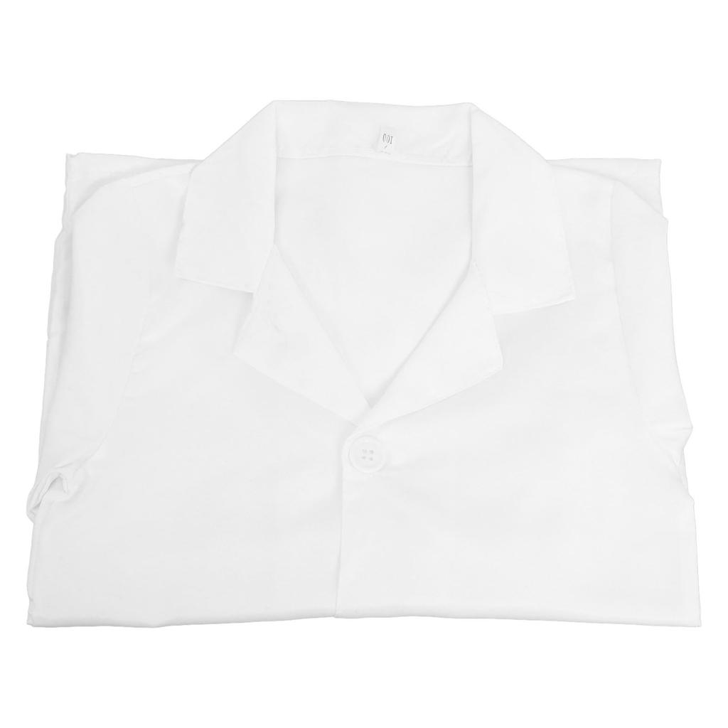 TOYANDONA Kids' Lab Coat, Doctor's Coat, Cosplay Costume, Size 110cm, ScientistDoctor, Halloween Costume, Doctor Play, Presentations, Lunch Wear,