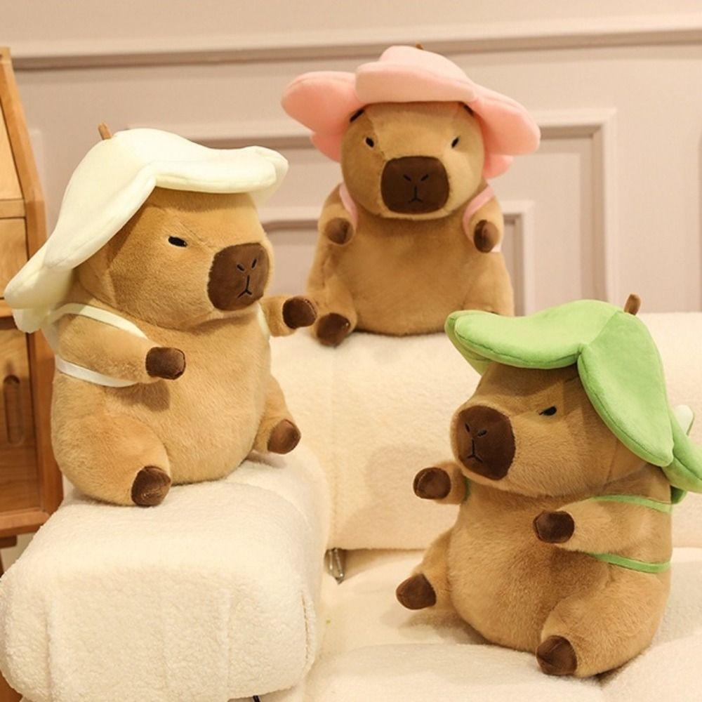 Animal Simulation Capybara Toy Animal Backpack Stuffed Capybara Doll  Children's Day