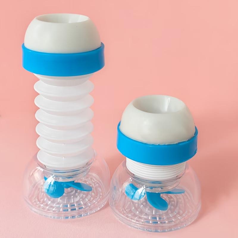 3-piece Splash Proof Water Nozzle Rotatable Retractable Faucet Extender Snap-on for Versatile Sink Washing Needs