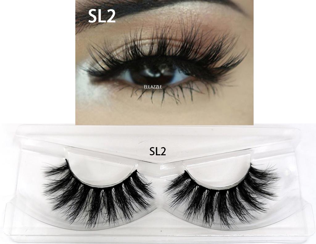 1 Pairs Makeup Eyelashes 3D Mink Lashes Fluffy Soft Wispy Natural Cross Eyelash Extension Reusable Lashes Mink 5D False Eyelash