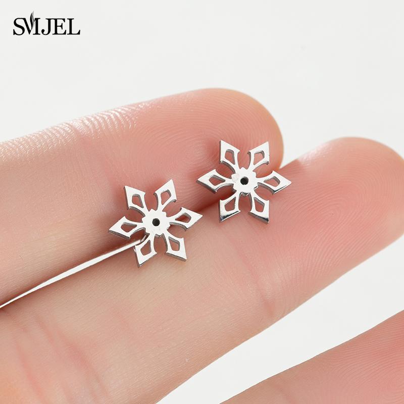 Fashion Genshin Impact Earring Stainless Steel Hydro Dendro Anemo Electro Cryo Pirate Earrings For Women Cosplay Ear StJewelry