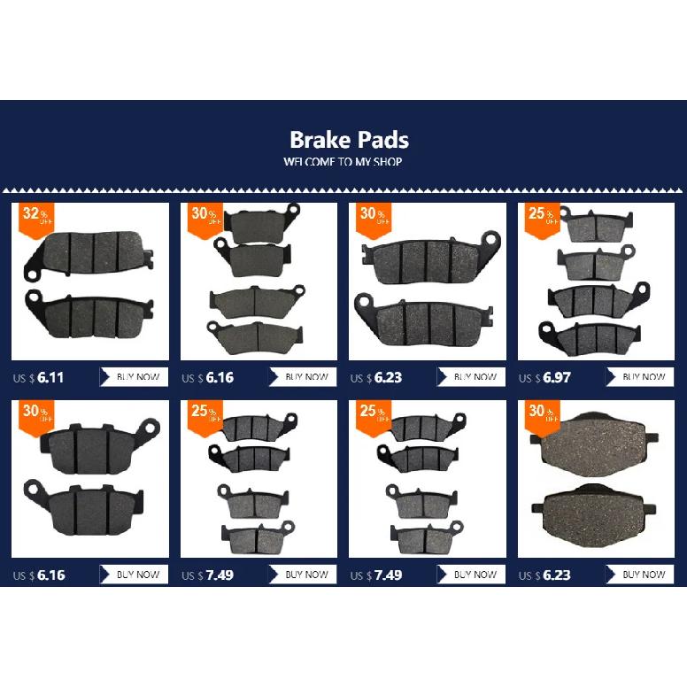 Motorcycle Front Brake Pads for HONDA VFR750 VFR 750F VFR750F 1990-1997 PC 800 PC800 Pacific Coast 1989-1990 1994-1998