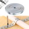 1 Roll Of 15M Galvanized Steel Tape Pre-Punched Multi-Slot Metal Tape For Pipe Support And Sheet Metal Work Hoop Sign Board