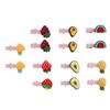 28pcs Pet Hair Clip Multipurpose Fruit Shape Dog Hair Barrettes for Small Medium Cats and Dogs