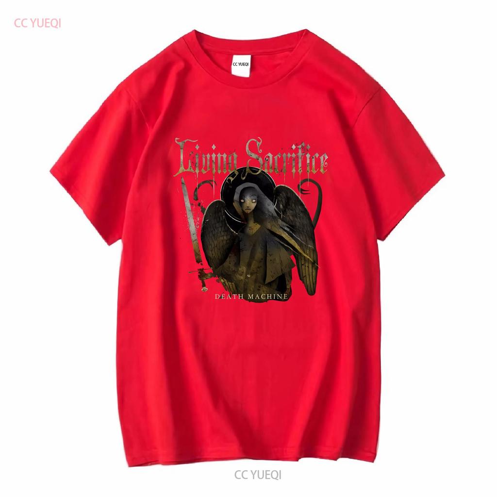BEST TO BUY Living Sacrifice Death Machine American Music S 5XL T Shirt long or short sleeves vintage Washed Slightly Versatile