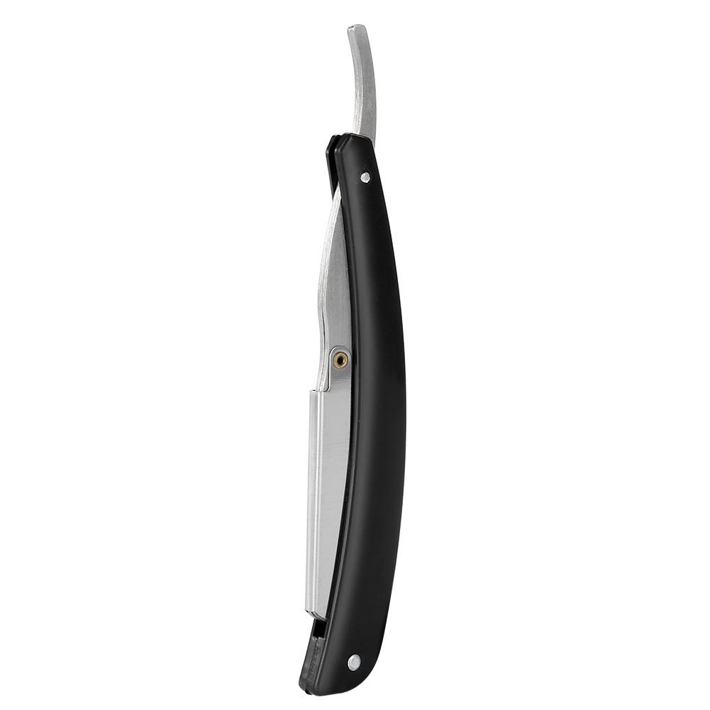 Barber Straight Professional Stainless Steel Folding Hair Clipper for Barbers and Hairdressers Black 6.3 to 9.7 Inch 1 Piece