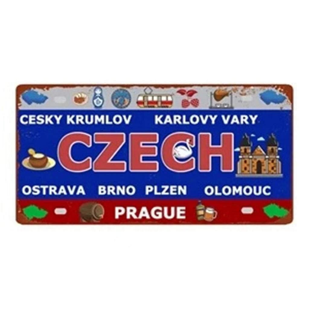 Iceland License Plates Metal Tin Signs for Wall Art Decoration Vintage Tags Metal Automotive Signs For Cafe Bar Club Garage Pub