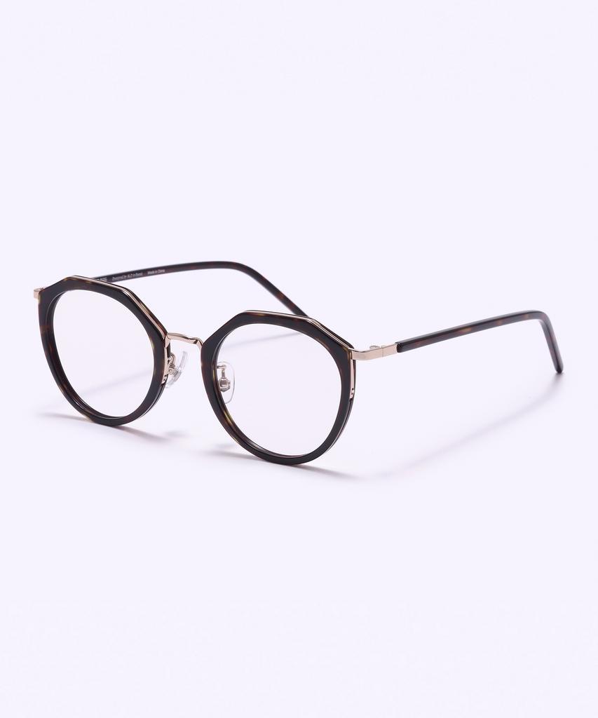 Alloaiweeo [Silverbite] Sbg9603 1824G Margaret Soltex Tortoise Eyeglass Frame Blue Light Lens Selection