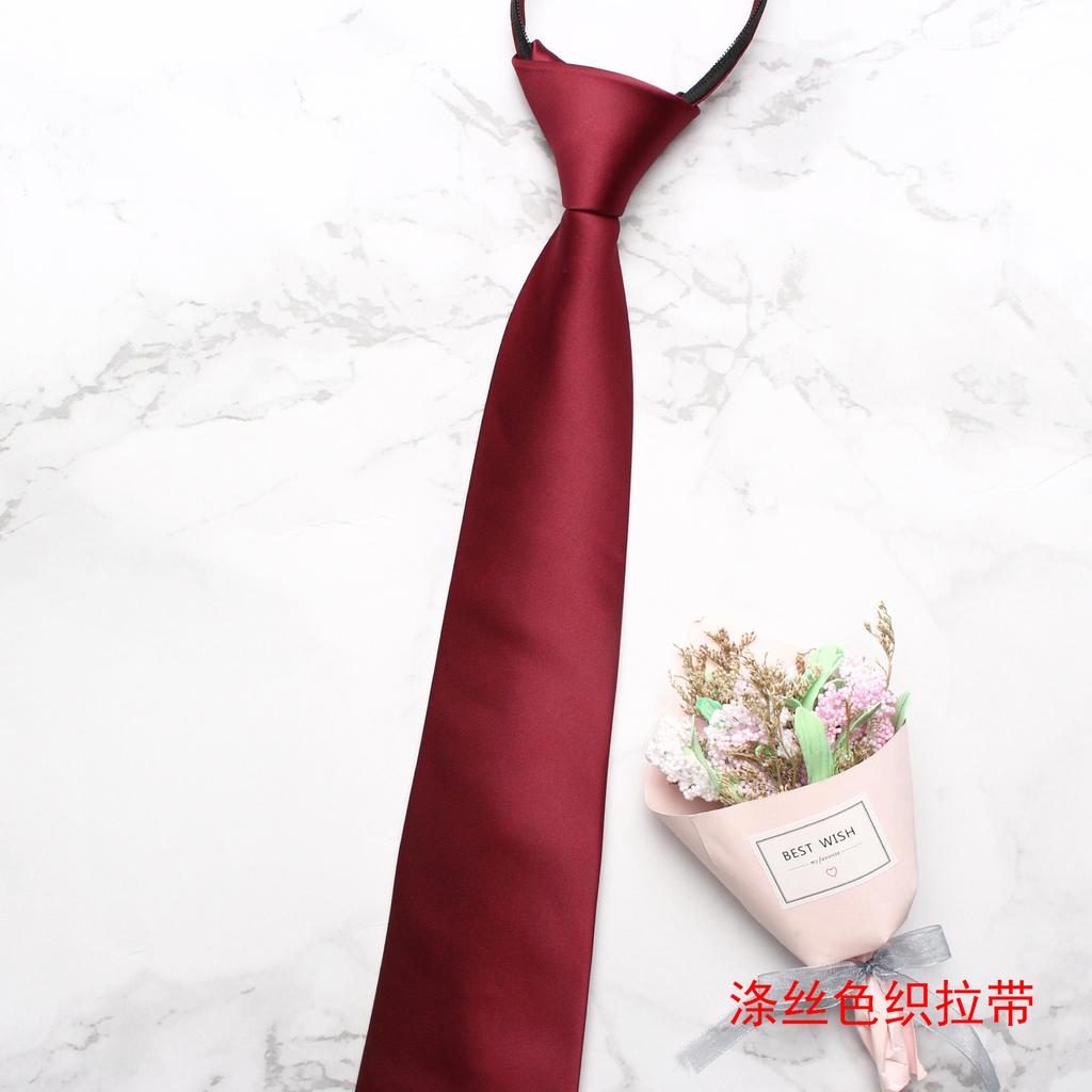 Men'S Polyester Yarn-Dyed Casual Tie, Wedding Groom'S Formal Tie 7.5Cm Tie Men'S