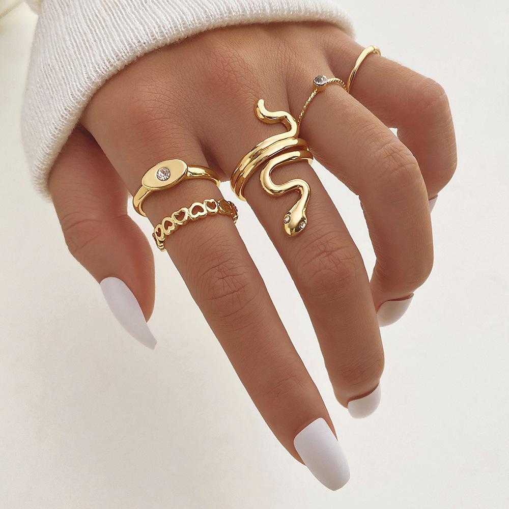Cross Leaf Ring, Pearl Sun Moon Ring Set For Women